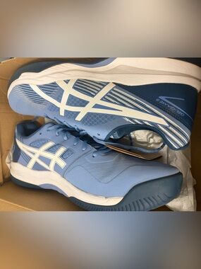ASICS Sky Blue and White Men's Running Shoes Sz 14